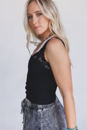 love-echoes-lace-tank-top-black/Black