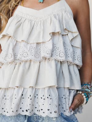 Ruffle Bloom 2 Piece Bundle - Taupe
