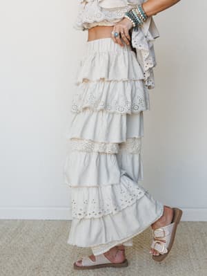 Ruffle Bloom 2 Piece Bundle - Taupe