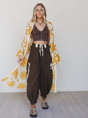 Dazzling Light Duster Kimono: undefined