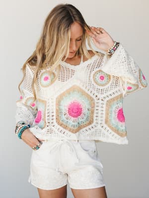 Aurelia Crochet Top: undefined