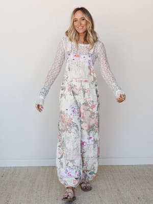 Palmira Jumpsuit: Cream