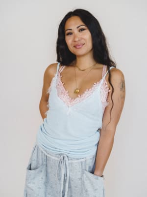 Lace Cami - Powder Blue L / Powder Blue