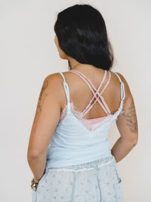 Lace Cami - Powder Blue L / Powder Blue