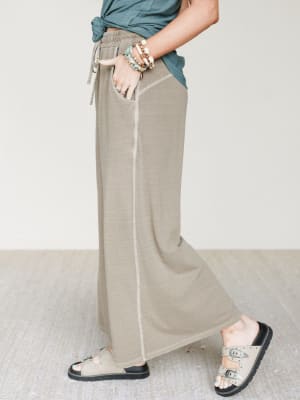 Wild Solistice Drawstring Pants - Mocha L / Mocha
