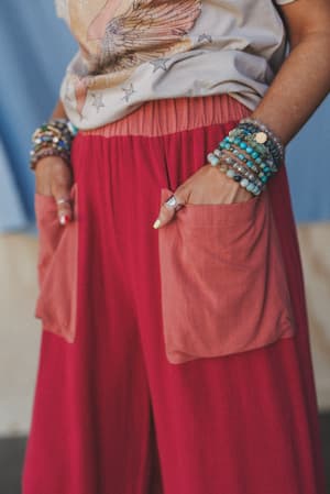 the-nest-no-rush-wide-leg-pants-terracotta-multi/Red