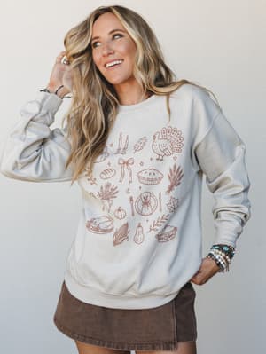 The Nest Turkey Day Pullover Sweater: Sand