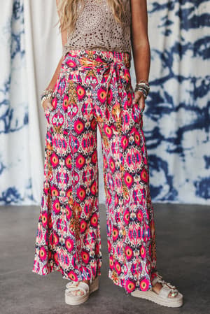 secret-admirer-printed-pants-pink-multi/Pink Multi