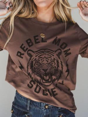 The Nest Rebel Mom Society Tee: undefined