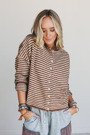Day Trip Sweater: day-trip-sweater-brown/Brown