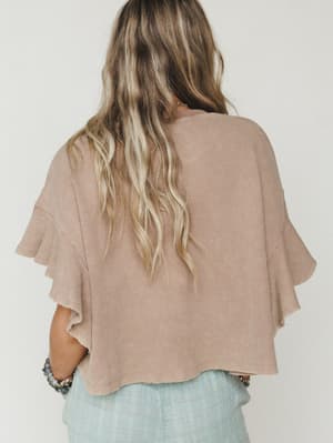 Ruffle Sleeve Tee - Coco L / Coco
