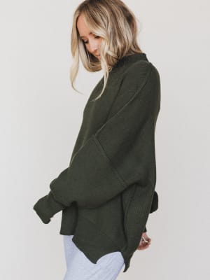 The Perfect Sweater - Dark Olive L/XL / Dark Olive