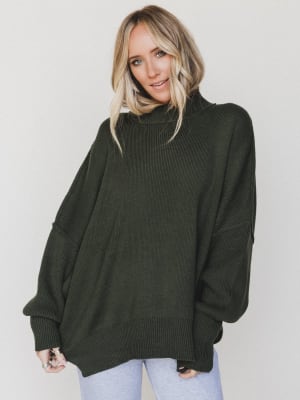 The Perfect Sweater - Dark Olive L/XL / Dark Olive