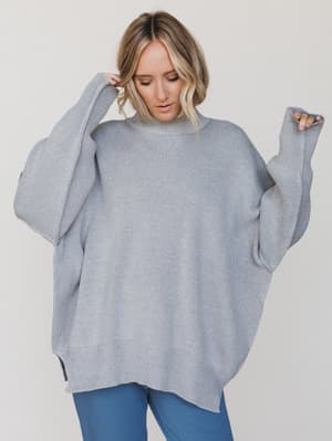 The Perfect Sweater: the-perfect-sweater-heather-gray/Heather Gray