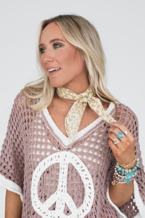 Pebble Coast Animal Print Scarf: undefined