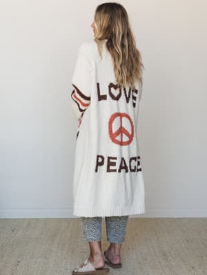 Groove In Love Sweater: groove-in-love-sweater-powder-cream/Powder Cream
