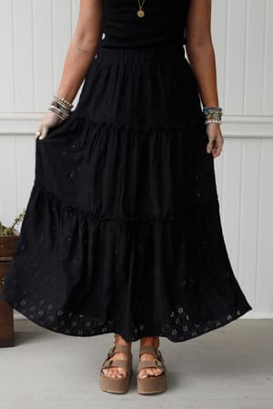sweet-briar-eyelet-skirt-black/Black