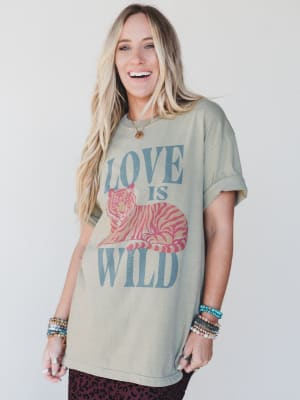 The Nest Love Is Wild Graphic Tee: undefined