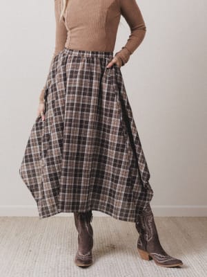 Vintage Core Midi Skirt: undefined