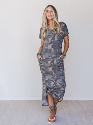 Call It Comfort Tee Dress: undefined