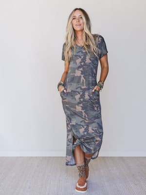 Call It Comfort Tee Dress: undefined