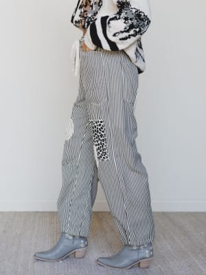 World Wide Pants - Choco Stripe L / Choco Stripe