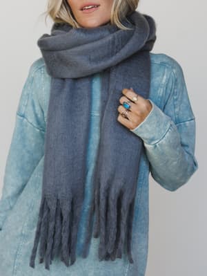 Winter Trails Scarf - Gray OS / Gray