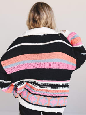 opal-patterned-pullover-black-multi/Black