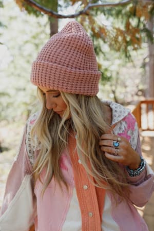 Maybelle Waffle Beanie: undefined