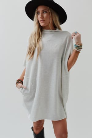 laid-back-luxe-dress-light-heather-gray/Light Heather Gray