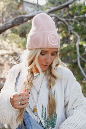Nesta Smiley Beanie: undefined