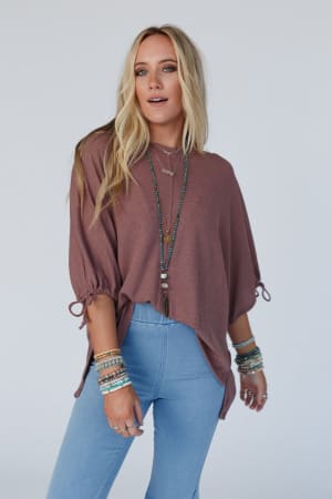 little-lark-puff-sleeve-tee-mulberry/Mulberry
