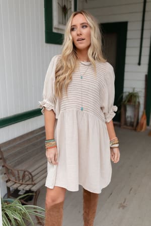 quinn-puff-sleeve-dress-natural/Natural
