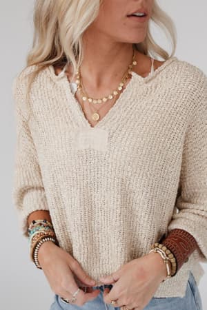 Just Right Slouchy Sweater: Oatmeal