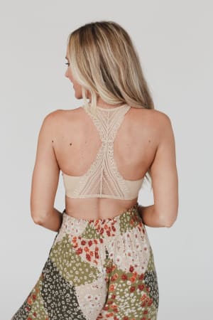 Evermore Seamless Lace Racerback Bralette: undefined