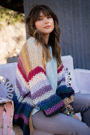 Wrapped up in Color Knit Cardigan: undefined