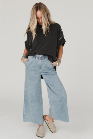 Simply You Wide Leg Jeans: undefined