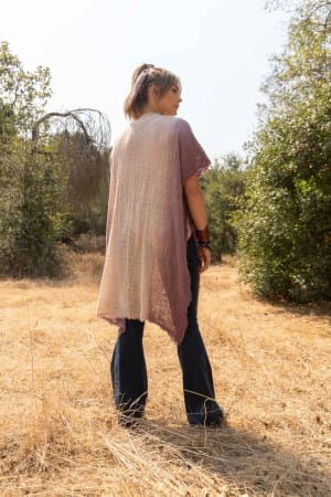 From Sea to Sea Ombre Kimono - Mauve - Three Bird Nest