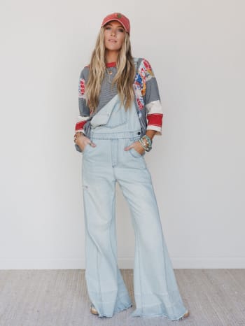 milly-distressed-hem-wide-leg-overall-denim/Denim