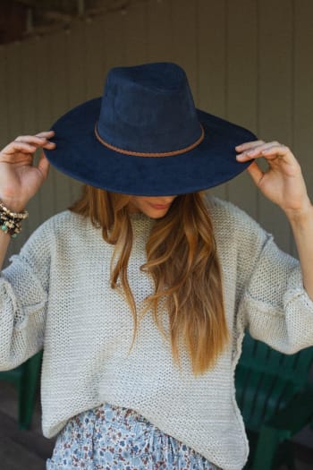 arizona-braided-wide-brim-hat-navy/Navy
