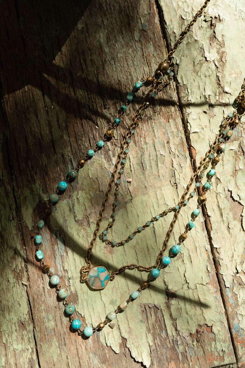 Silpada store Oasis gorgeous Turquoise cascade necklace