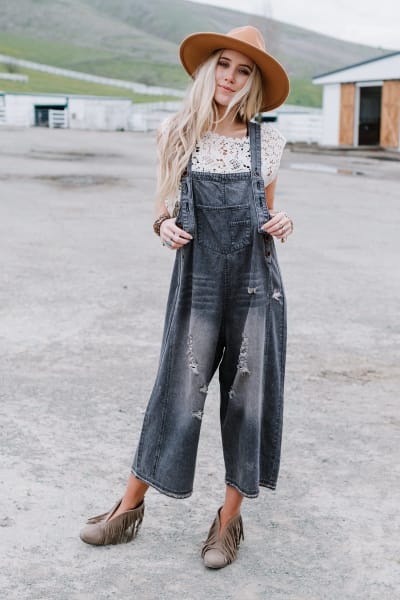 Wide Leg Overalls with Front Pockets – The Nest On Main