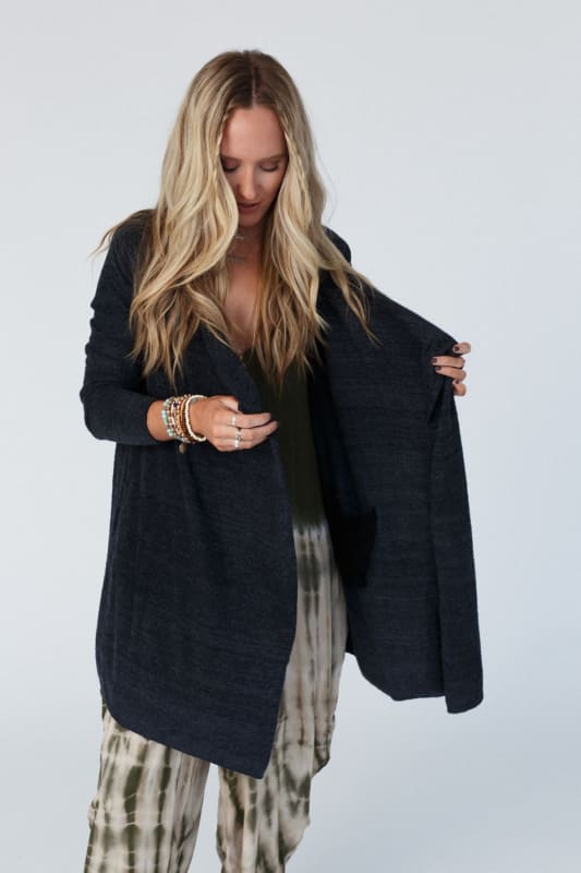 The Linen Drape Cardigan –