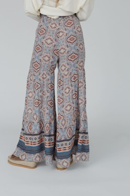 Caspian Palazzo Pant in Animal Swirl, Leina & Fleur