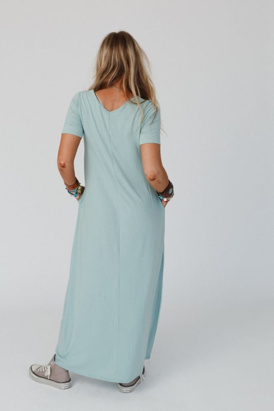 Dusty green clearance maxi dress