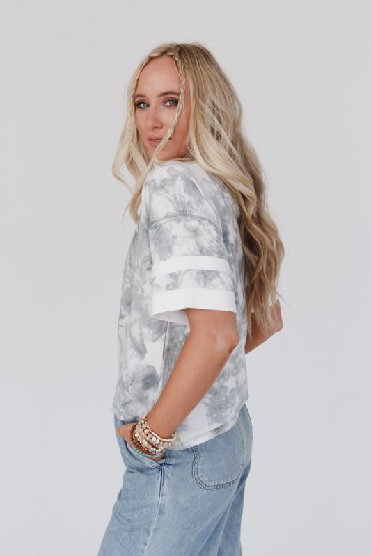 Tops | Just Dream on Tie Dye Set in Gray by Three Bird Nest