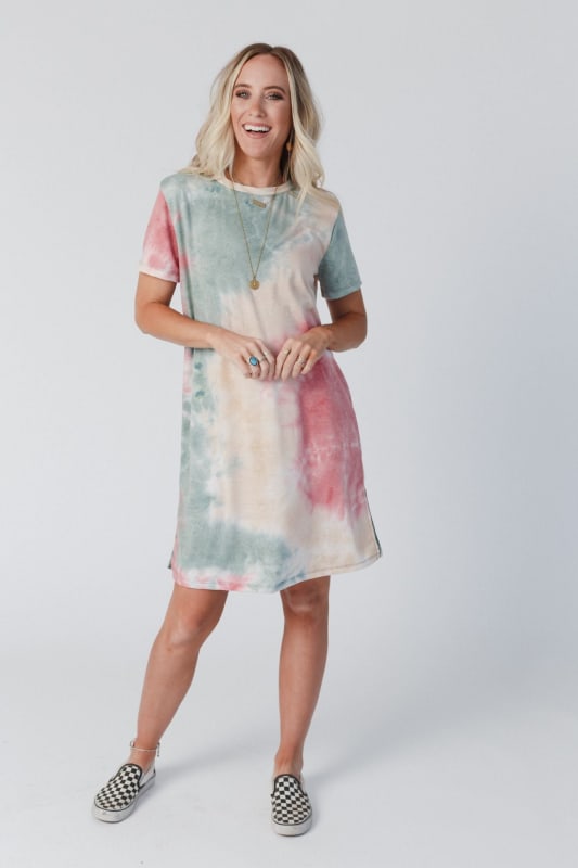 即納在庫品 Tie-dyed Tee Dress | lasibieni.ro