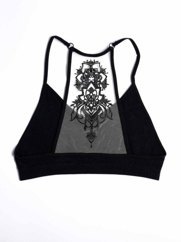 Tattoo Mesh Racerback Bralette – Joanie's Crafts, Gifts & Stained Glass  Supplies