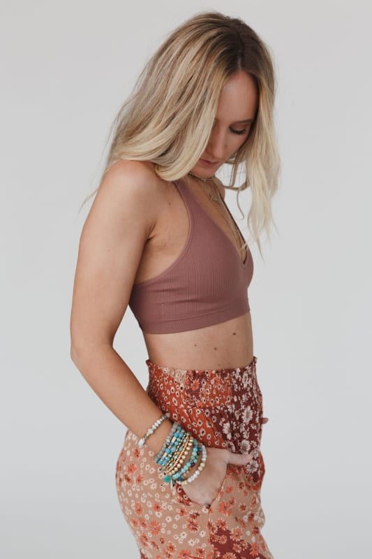 Seamless Front Lace Racerback Bralette – Mountain Sol