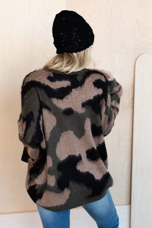 Wild Wanderer Sweater - Camo  - Three Bird Nest